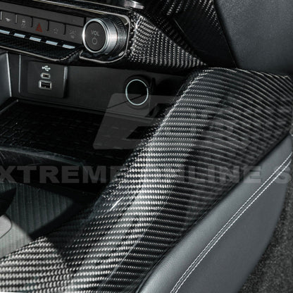 2024-Up Ford Mustang DRY CARBON FIBER All Inclusive Center Console Cover image 10