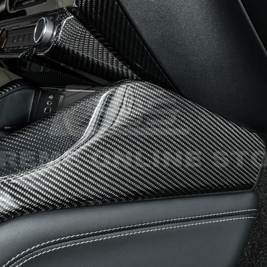 2024-Up Ford Mustang DRY CARBON FIBER All Inclusive Center Console Cover image 11