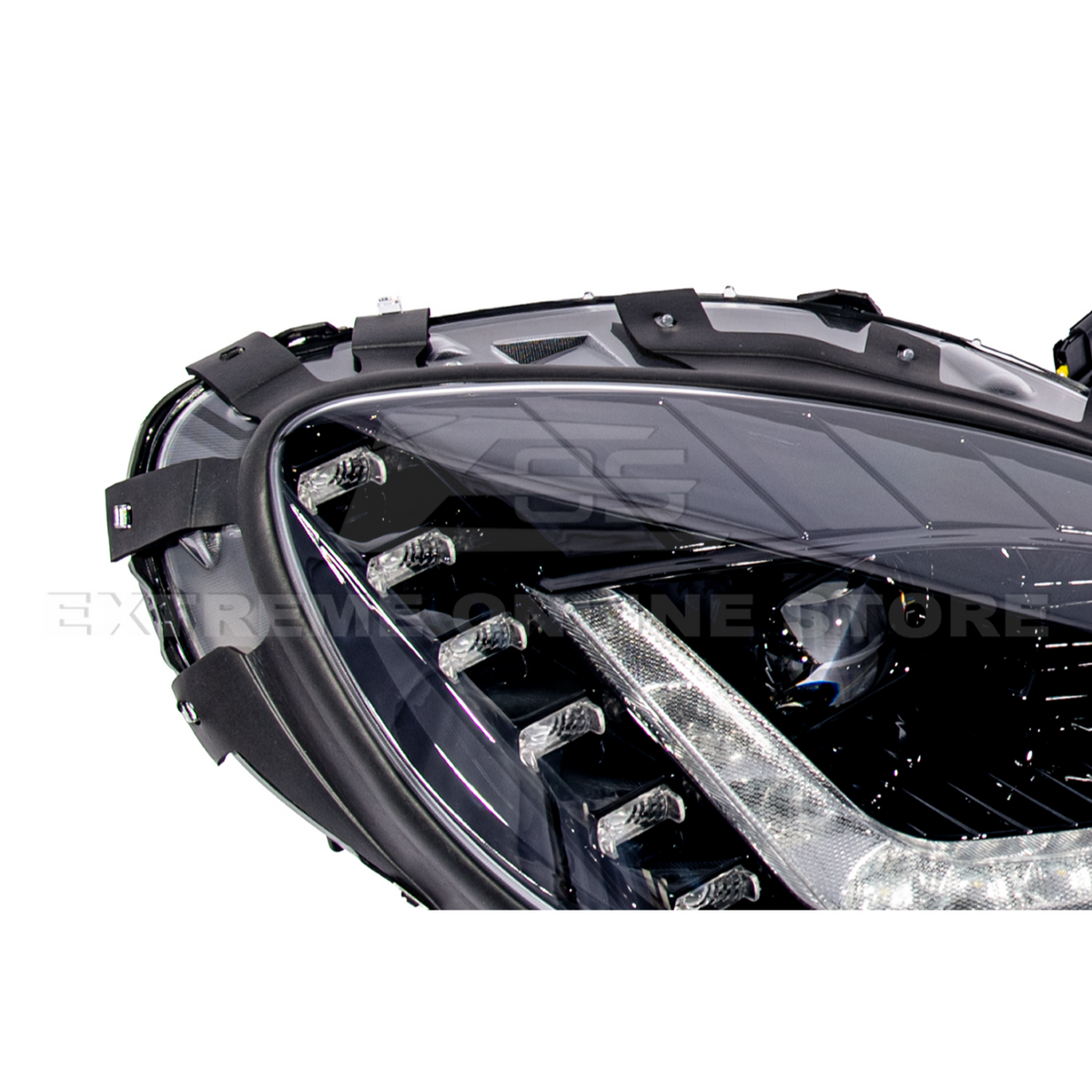 2005-13 Corvette C6 l C7 Style Projector LED Sequential Signal Turn Headlights image 34