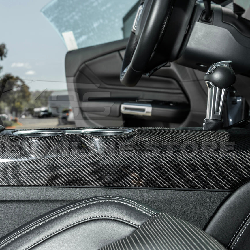 2024-Up Ford Mustang DRY CARBON FIBER All Inclusive Center Console Cover image 9