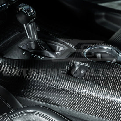 2024-Up Ford Mustang DRY CARBON FIBER All Inclusive Center Console Cover image 5