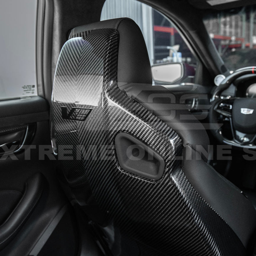 2016-19 CTS-V | ATS-V Dry CARBON FIBER Seat Back Cover image 26