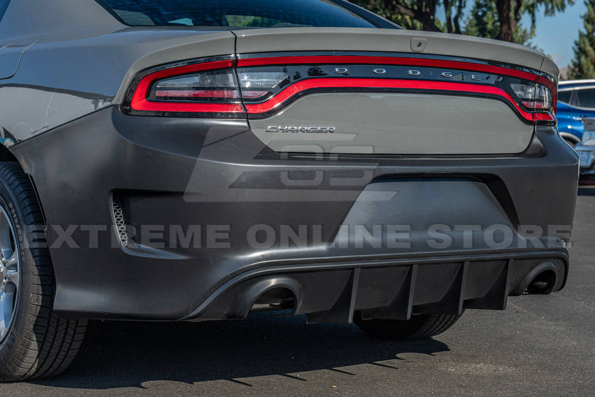 2015-Up Dodge Charger SRT Hellcat Conversion Rear Bumper Cover image 16