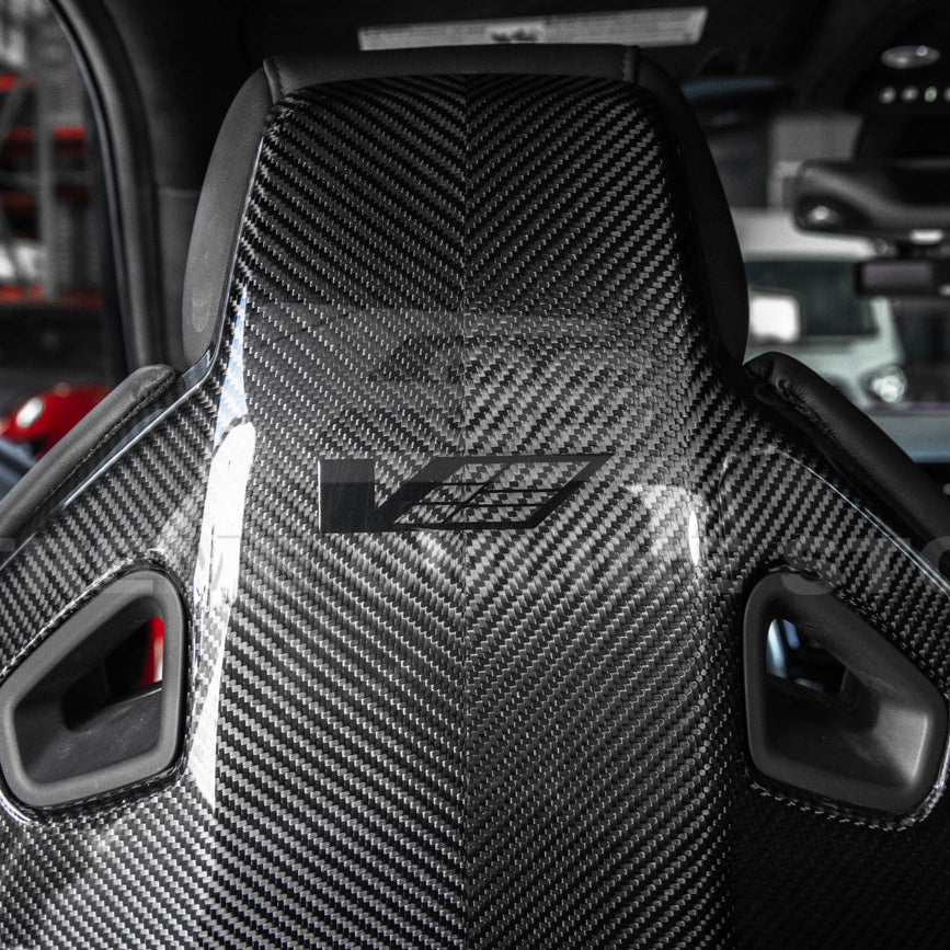 2016-19 CTS-V | ATS-V Dry CARBON FIBER Seat Back Cover image 27