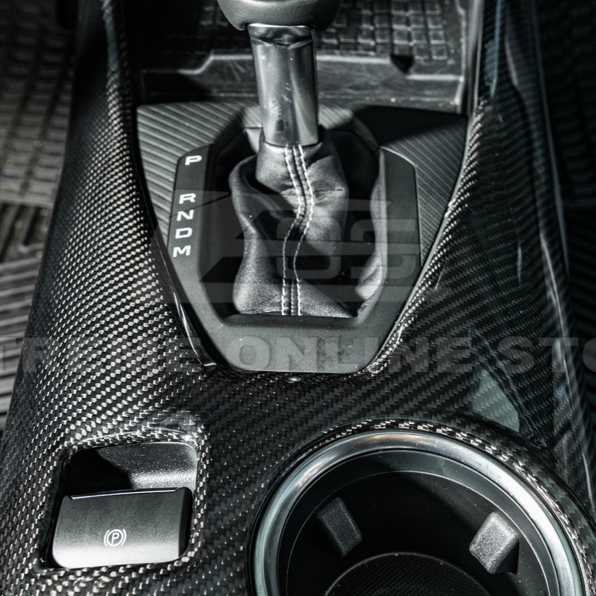 2024-Up Ford Mustang DRY CARBON FIBER All Inclusive Center Console Cover image 13