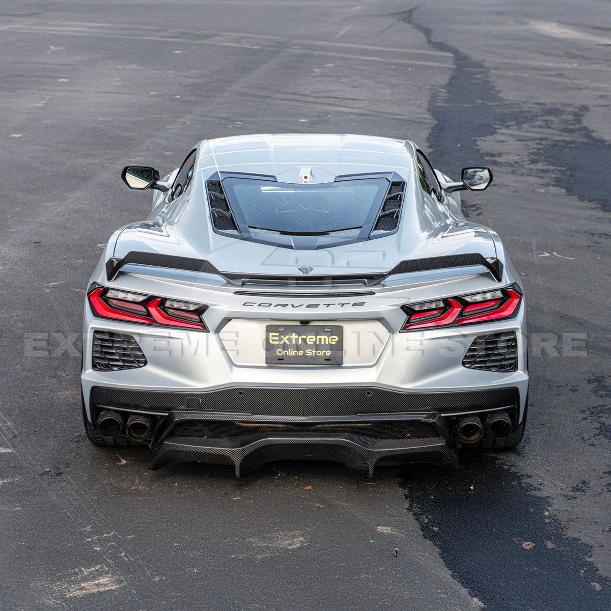 Z51 Package Corvette C8 Stingray Rear Add-On Wicker Extension image 31