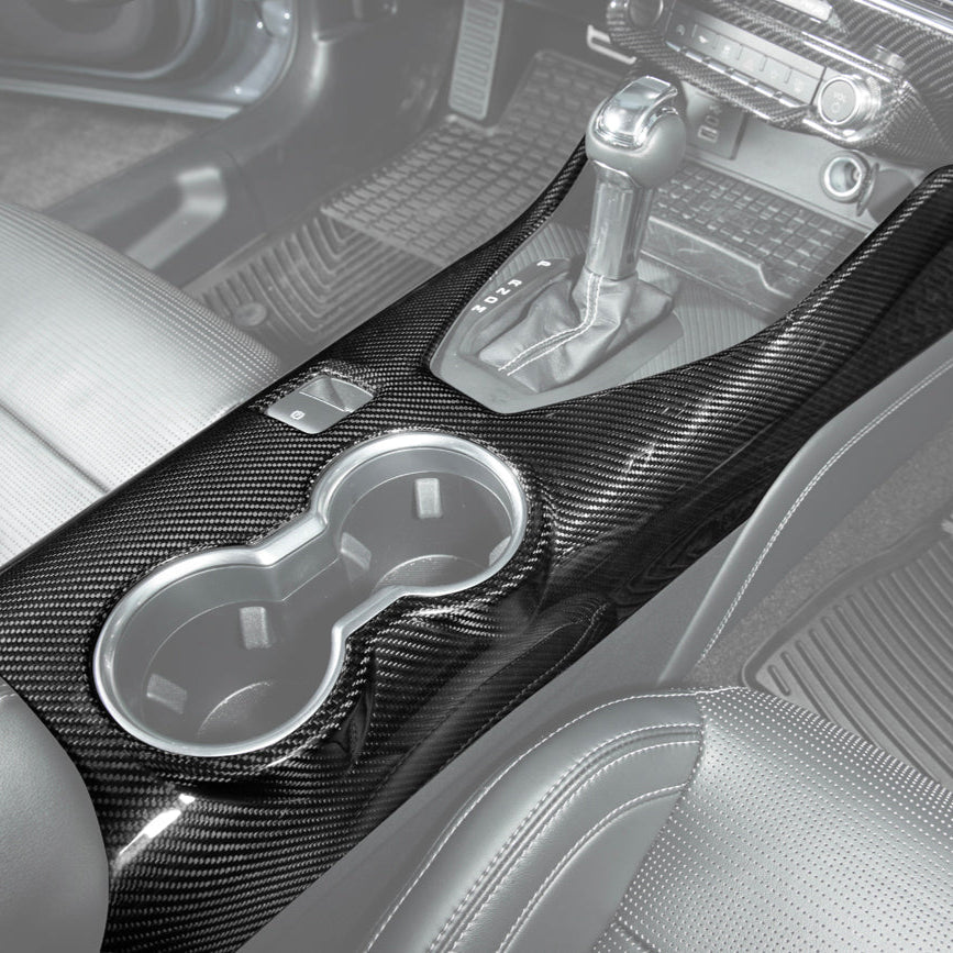 2024-Up Ford Mustang DRY CARBON FIBER All Inclusive Center Console Cover image 2