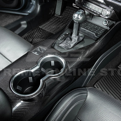 2024-Up Ford Mustang DRY CARBON FIBER All Inclusive Center Console Cover image 3