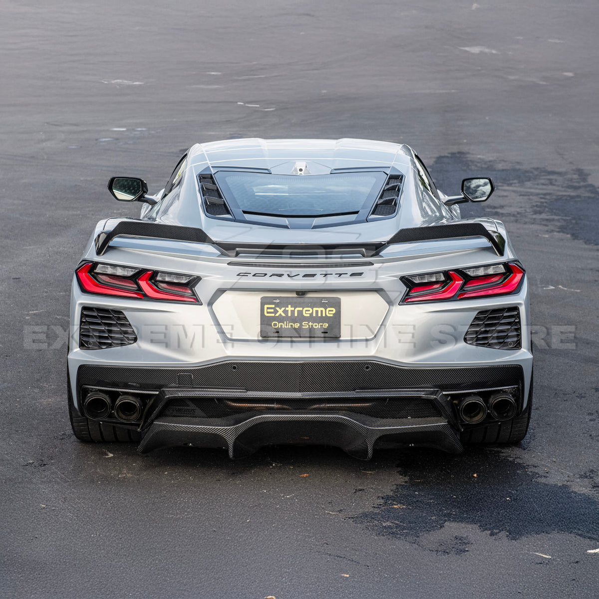 Z51 Wickerbill Package Corvette C8 Stingray Rear Trunk Spoiler image 52