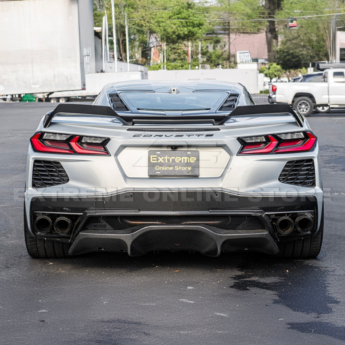 Z51 Wickerbill Package Corvette C8 Stingray Rear Trunk Spoiler image 53