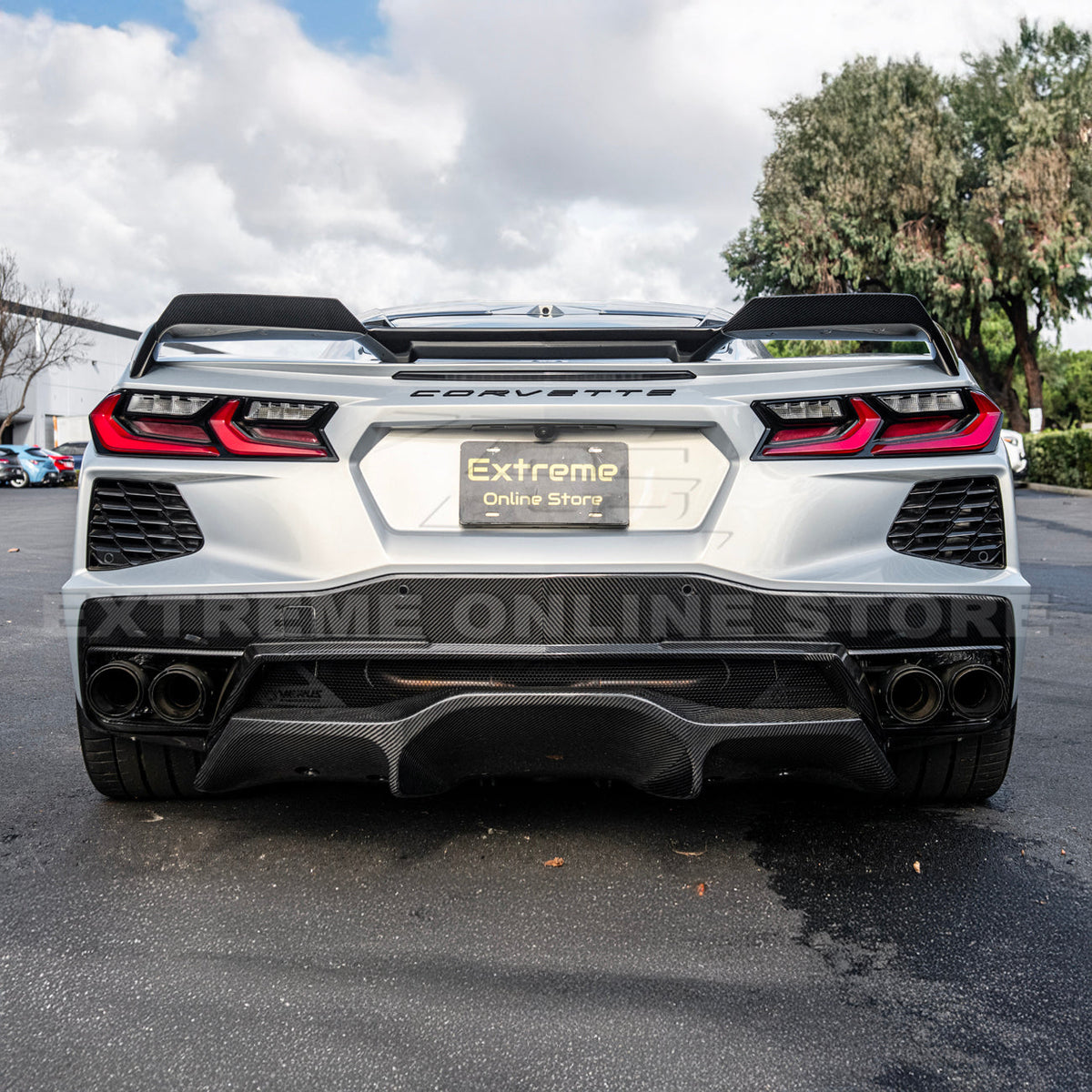 Z51 Wickerbill Package Corvette C8 Stingray Rear Trunk Spoiler image 54