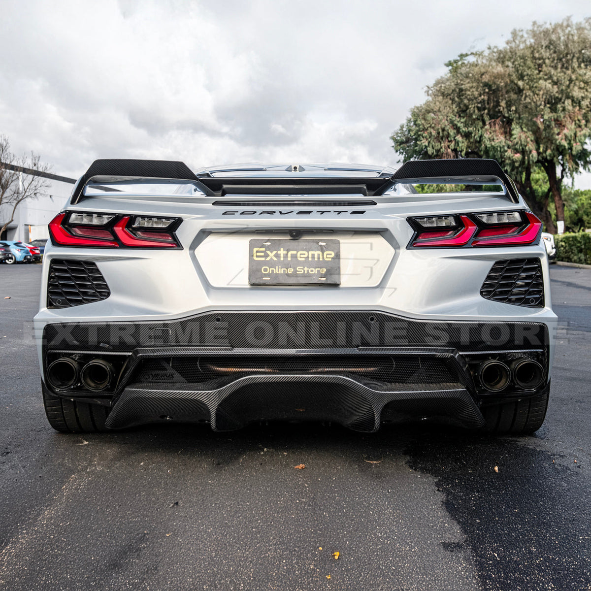 Z51 Package Corvette C8 Stingray Rear Add-On Wicker Extension image 29