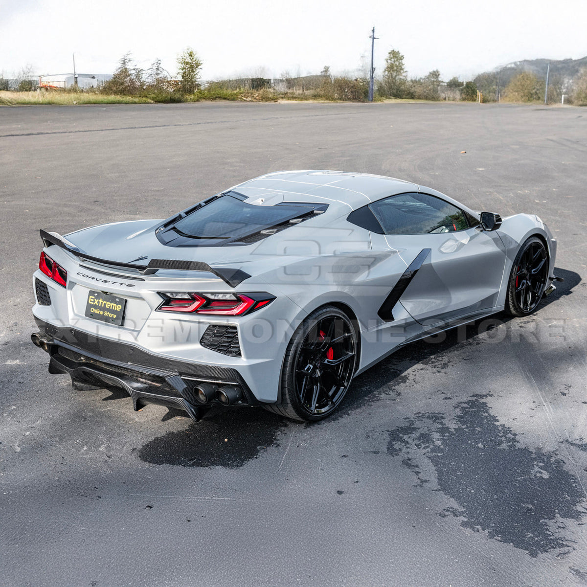 Z51 Wickerbill Package Corvette C8 Stingray Rear Trunk Spoiler image 55