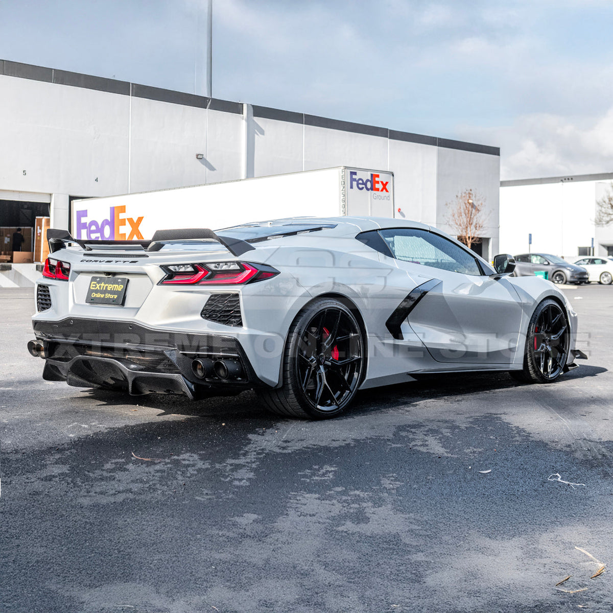 Z51 Wickerbill Package Corvette C8 Stingray Rear Trunk Spoiler image 57