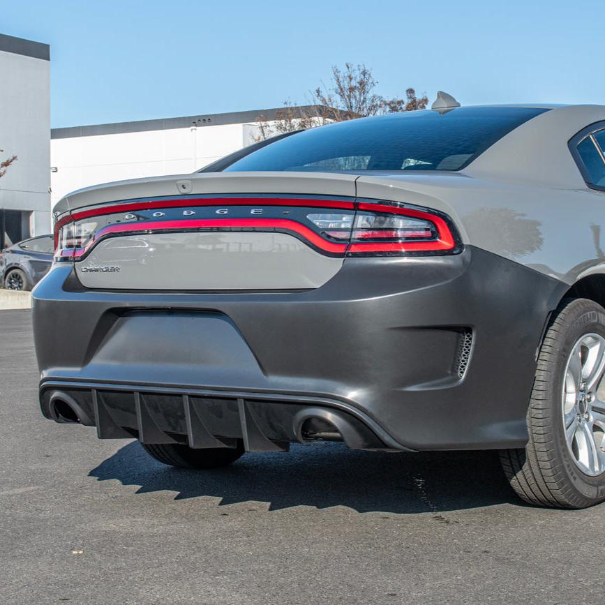 2015-Up Dodge Charger SRT Hellcat Conversion Rear Bumper Cover image 13