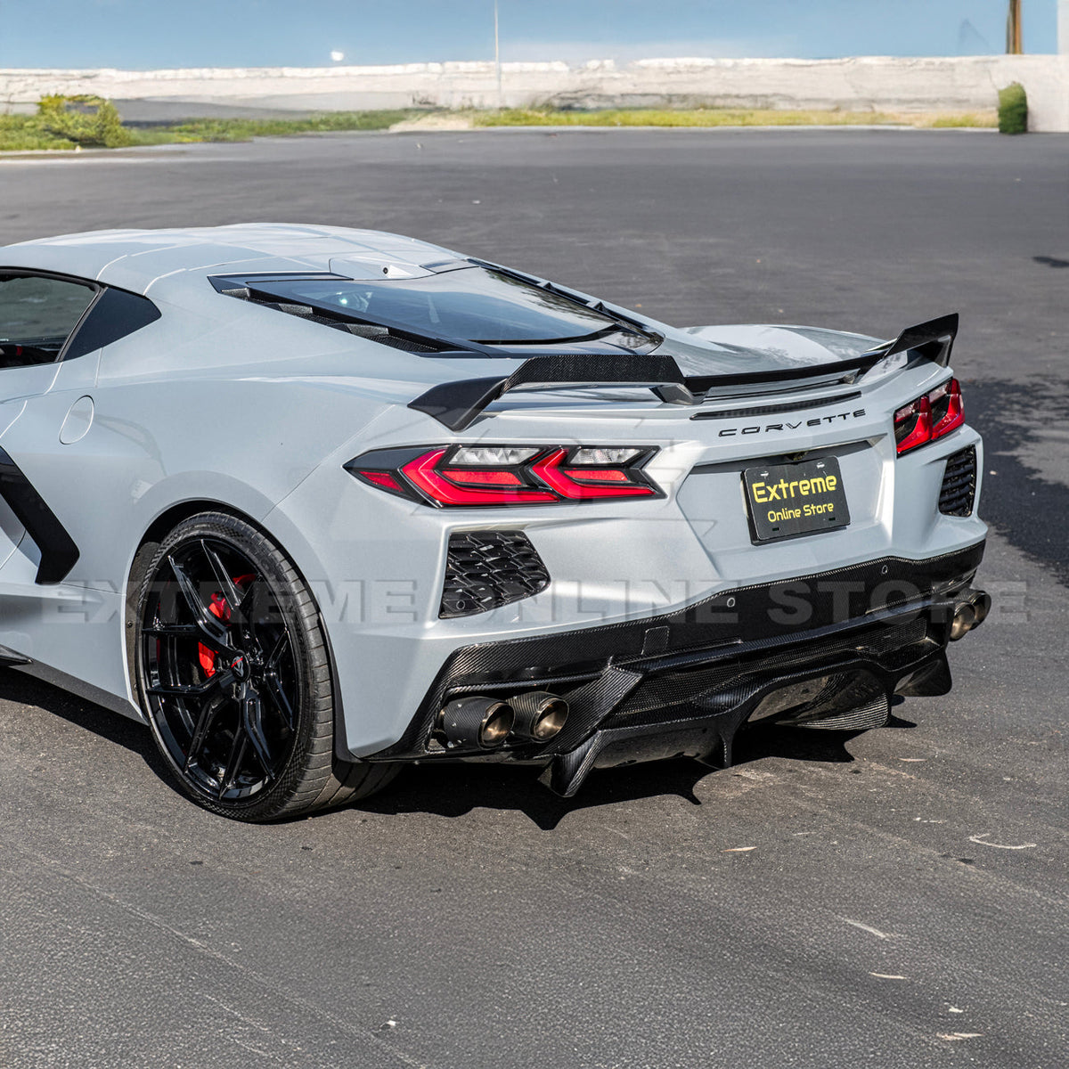 Z51 Wickerbill Package Corvette C8 Stingray Rear Trunk Spoiler image 49
