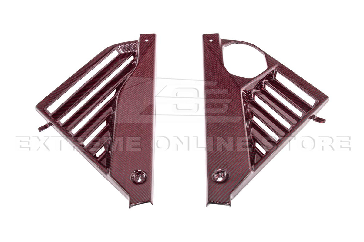 Corvette C8 Z06 Coupe DRY Red Carbon Engine & Bay Panel Cover image 11