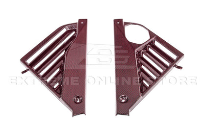 Corvette C8 Z06 Coupe DRY Red Carbon Engine & Bay Panel Cover image 11
