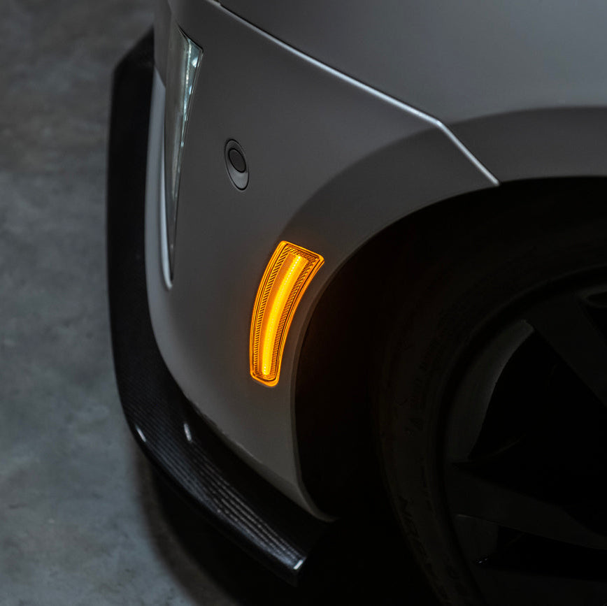 2014-19 Cadillac ATS & CTS | Front Bumper Amber LED Side Marker Lights image 10
