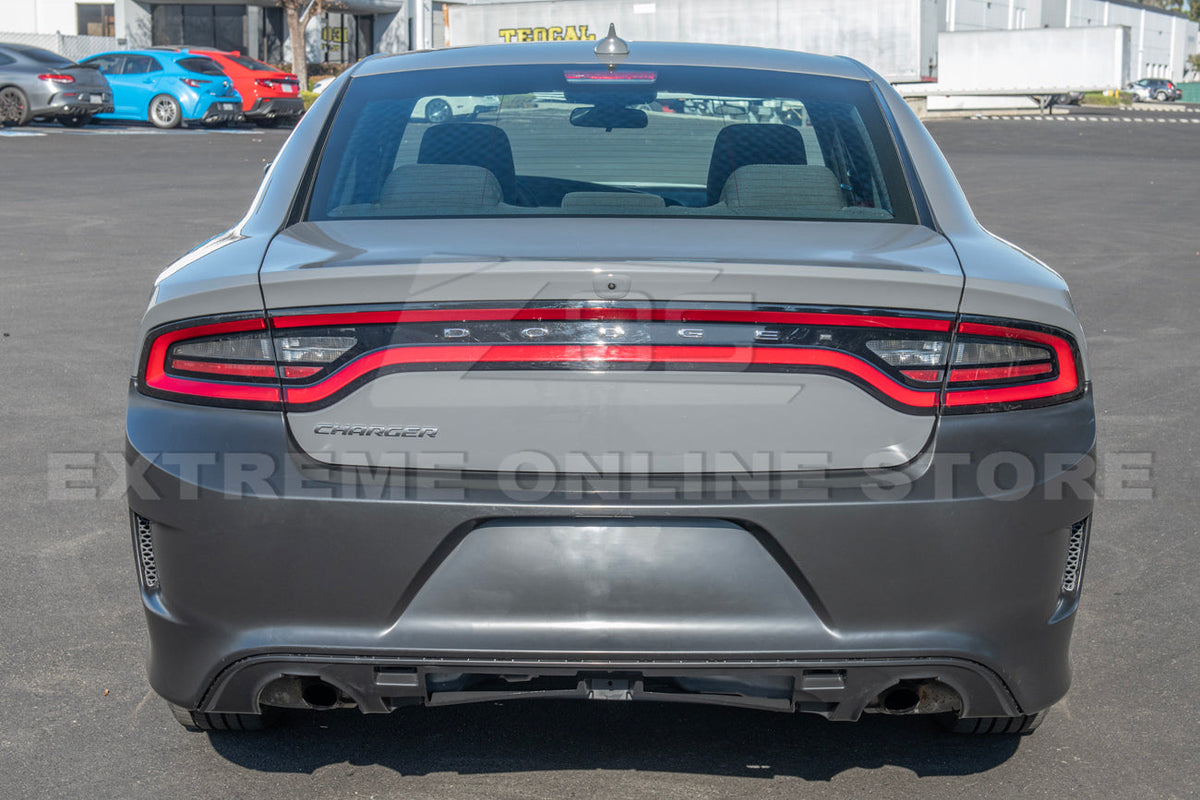 2015-Up Dodge Charger SRT Hellcat Conversion Rear Bumper Cover image 4