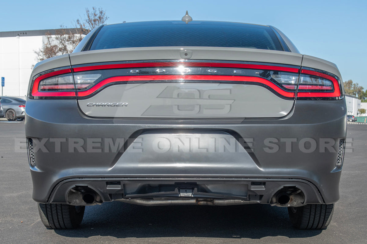 2015-Up Dodge Charger SRT Hellcat Conversion Rear Bumper Cover image 5