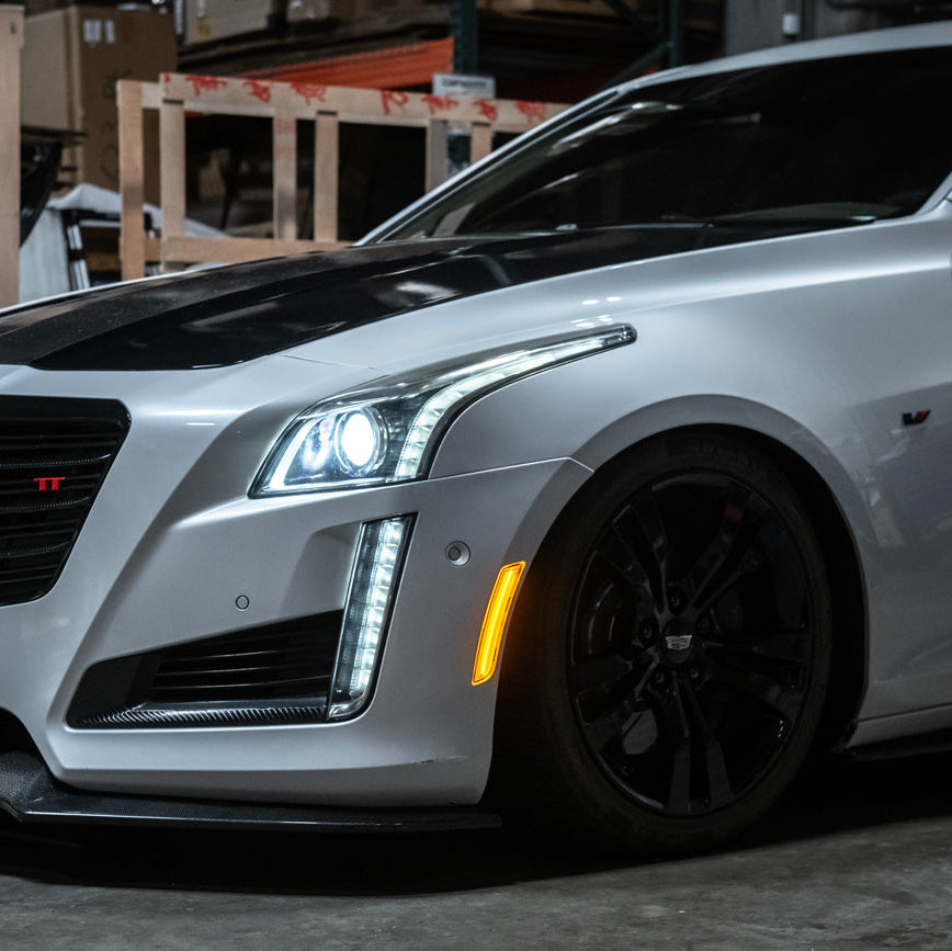 2014-19 Cadillac ATS & CTS | Front Bumper Amber LED Side Marker Lights image 49