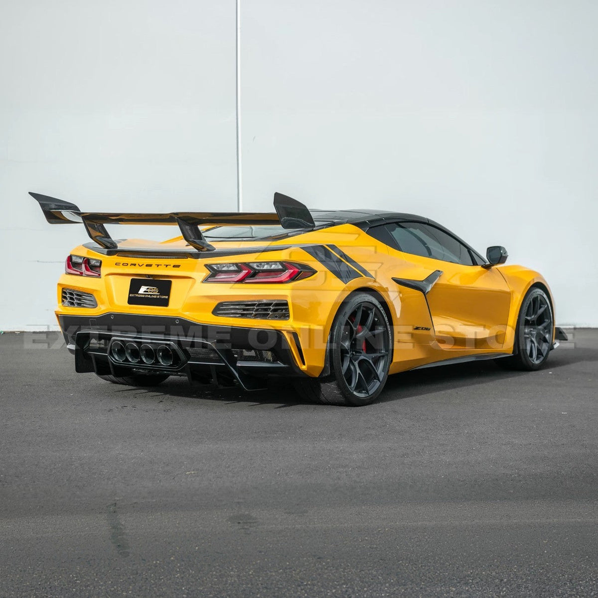 2023-Up Corvette C8 Z06 Rear Bumper Finned Diffuser image 8