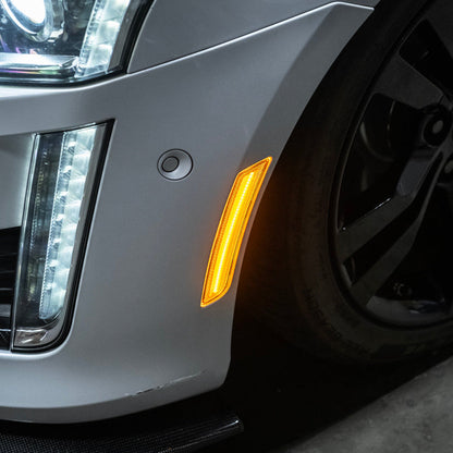 2014-19 Cadillac ATS & CTS | Front Bumper Amber LED Side Marker Lights image 52