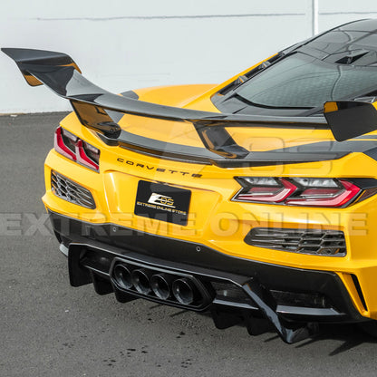 2023-Up Corvette C8 Z06 Rear Bumper Finned Diffuser image 9