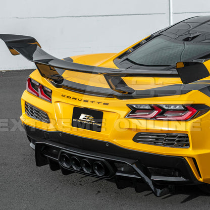 ZR1 Package Corvette C8 Z06 / E-Ray DRY CARBON FIBER Rear Spoiler image 9