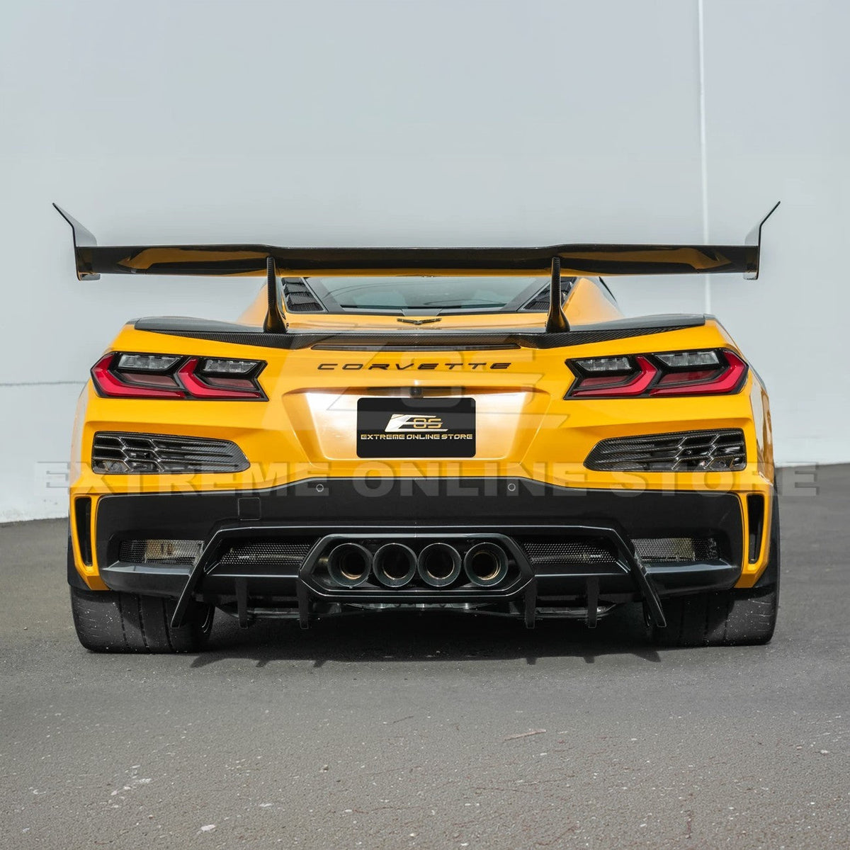 2023-Up Corvette C8 Z06 Rear Bumper Finned Diffuser image 6