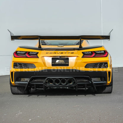 2023-Up Corvette C8 Z06 Rear Bumper Finned Diffuser image 6