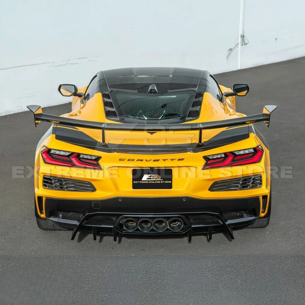 2023-Up Corvette C8 Z06 Rear Bumper Finned Diffuser image 7