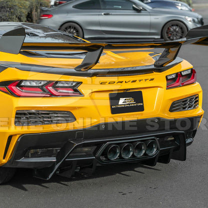 2023-Up Corvette C8 Z06 Rear Bumper Finned Diffuser image 5