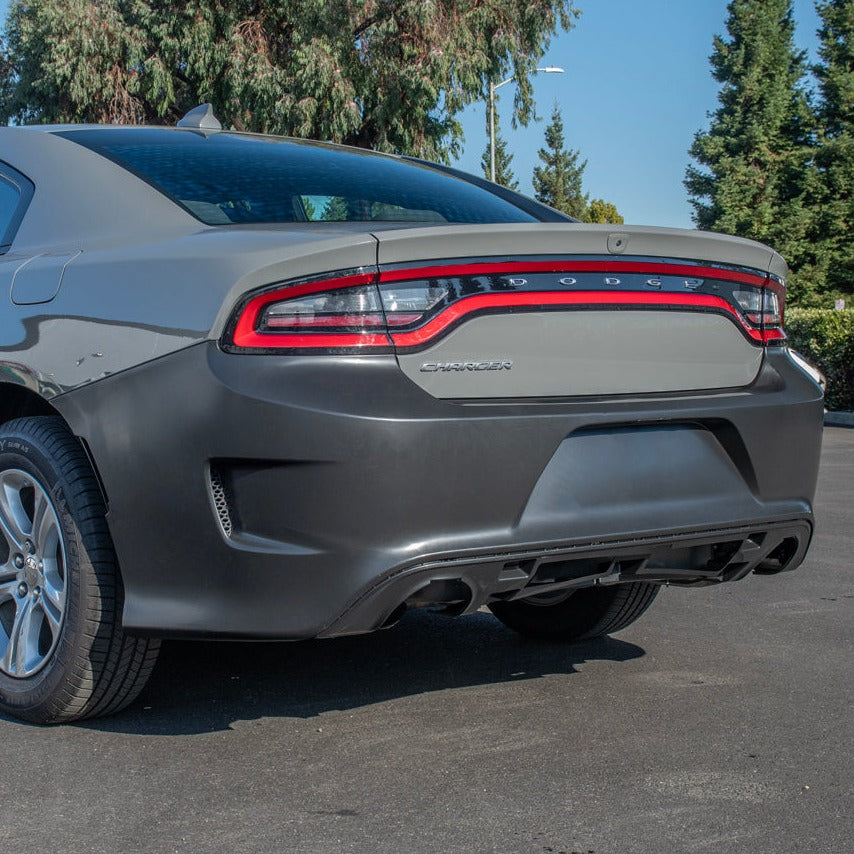 2015-Up Dodge Charger SRT Hellcat Conversion Rear Bumper Cover image 2