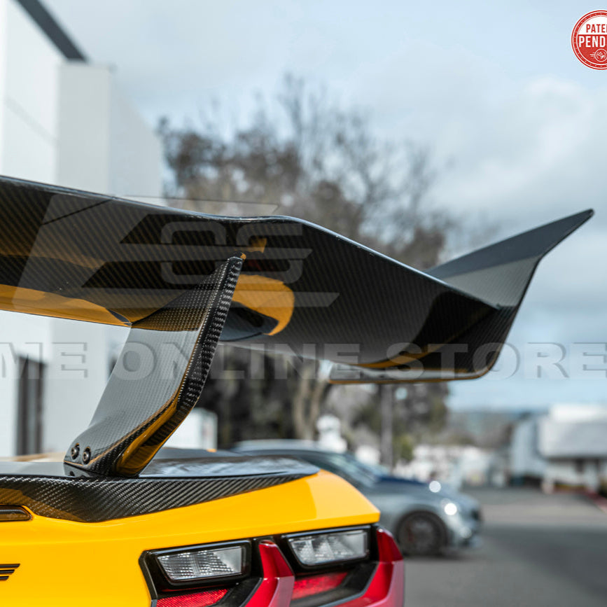 ZR1 Package Corvette C8 Z06 / E-Ray DRY CARBON FIBER Rear Spoiler image 13