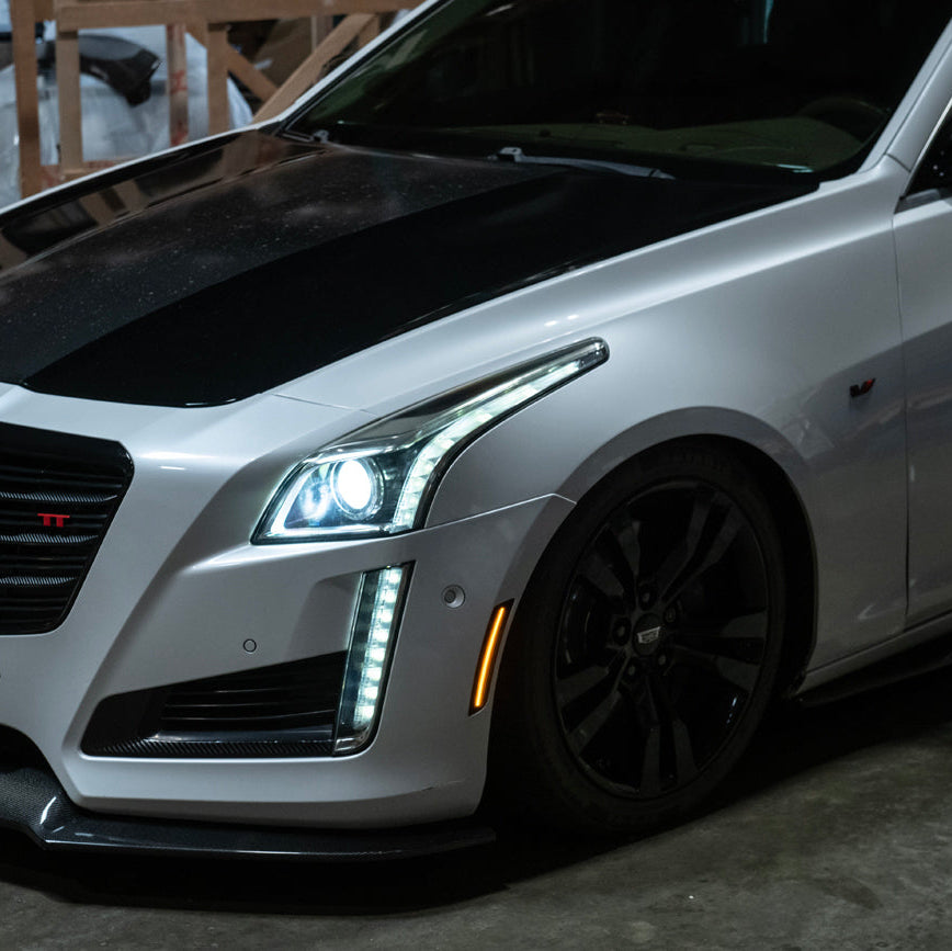 2014-19 Cadillac ATS & CTS | Front Bumper Amber LED Side Marker Lights image 27