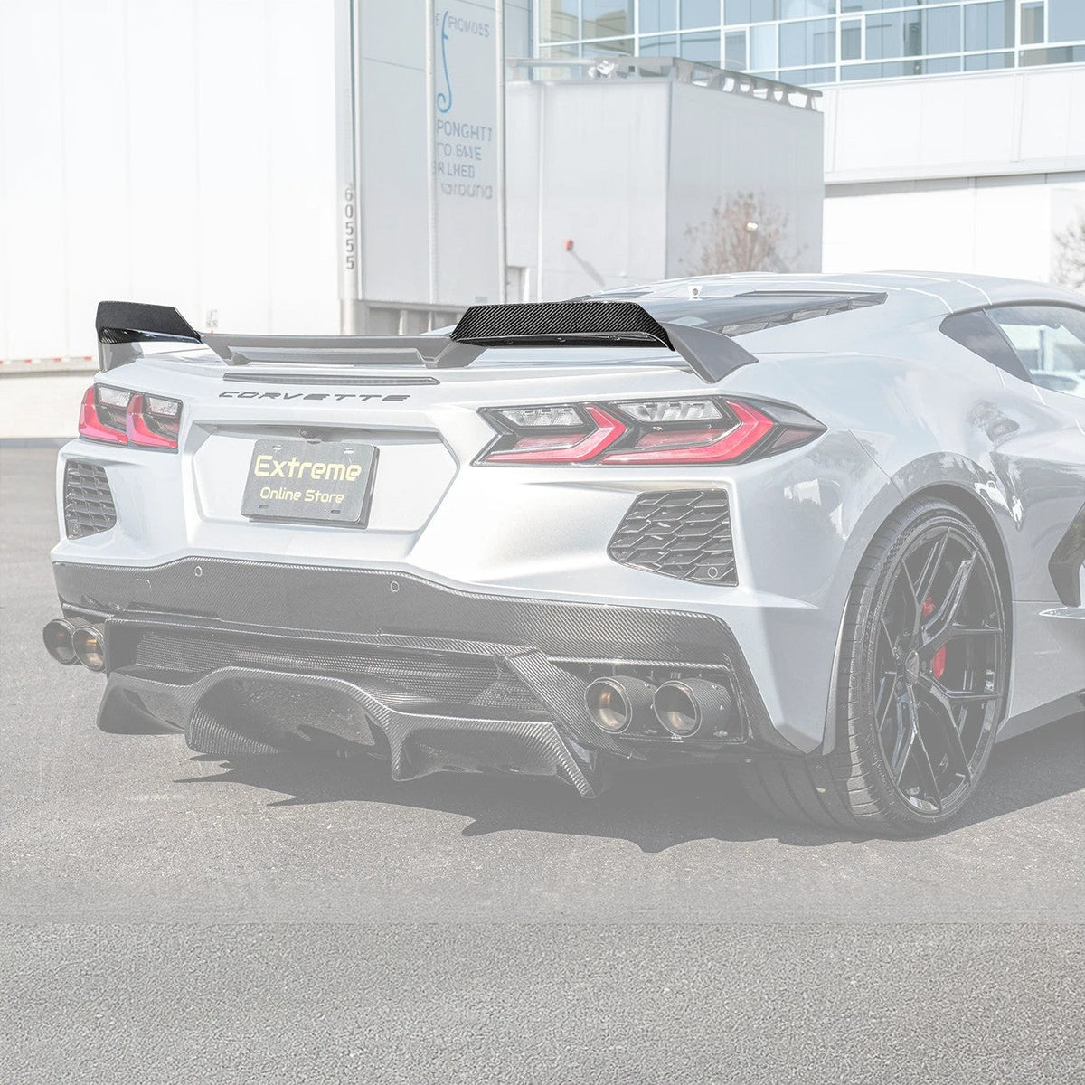 Z51 Package Corvette C8 Stingray Rear Add-On Wicker Extension image 28
