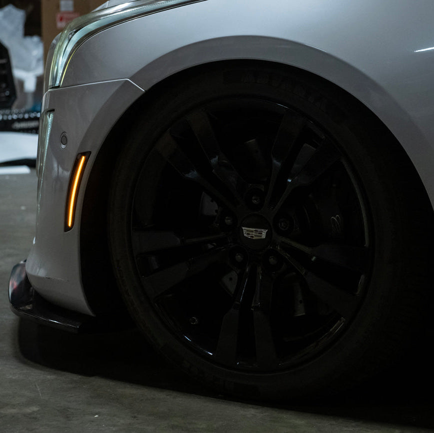 2014-19 Cadillac ATS & CTS | Front Bumper Amber LED Side Marker Lights image 29