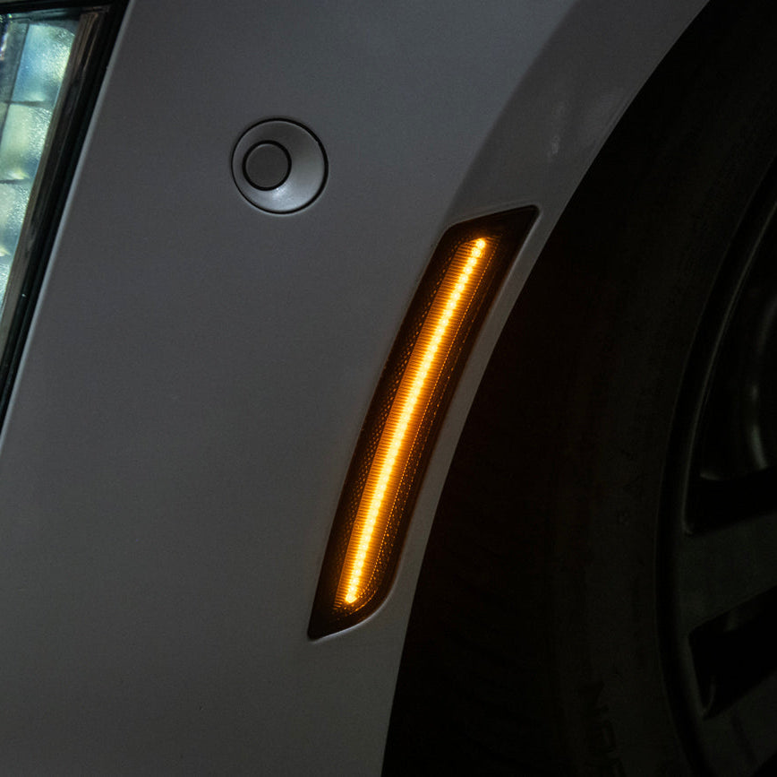 2014-19 Cadillac ATS & CTS | Front Bumper Amber LED Side Marker Lights image 30