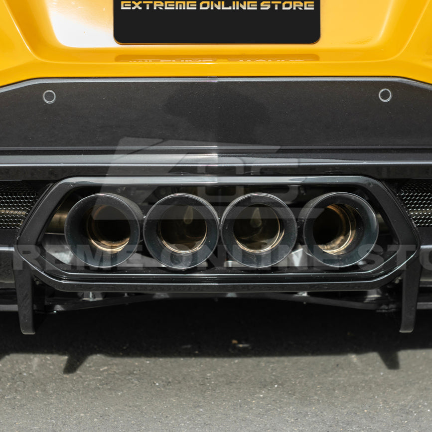 2023-Up Corvette C8 Z06 Rear Bumper Finned Diffuser image 18