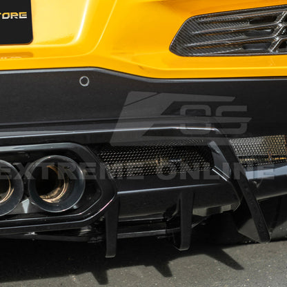 2023-Up Corvette C8 Z06 Rear Bumper Finned Diffuser image 19