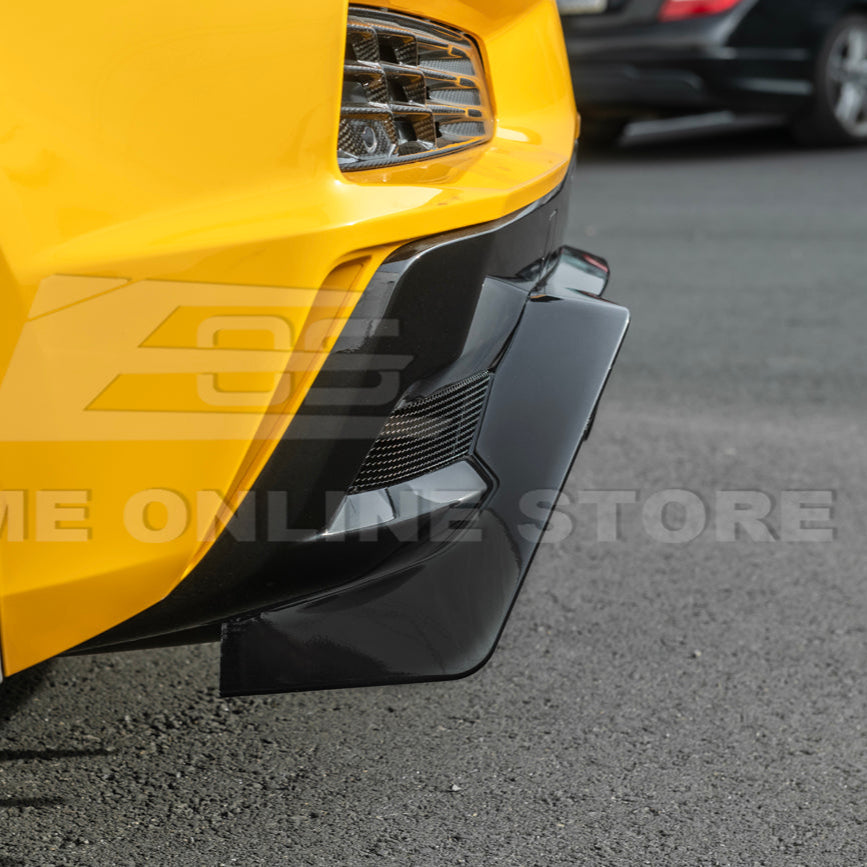 2023-Up Corvette C8 Z06 Rear Bumper Finned Diffuser image 21