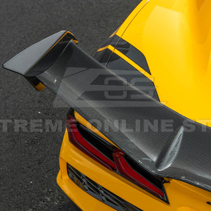 ZR1 Package Corvette C8 Z06 / E-Ray DRY CARBON FIBER Rear Spoiler image 16