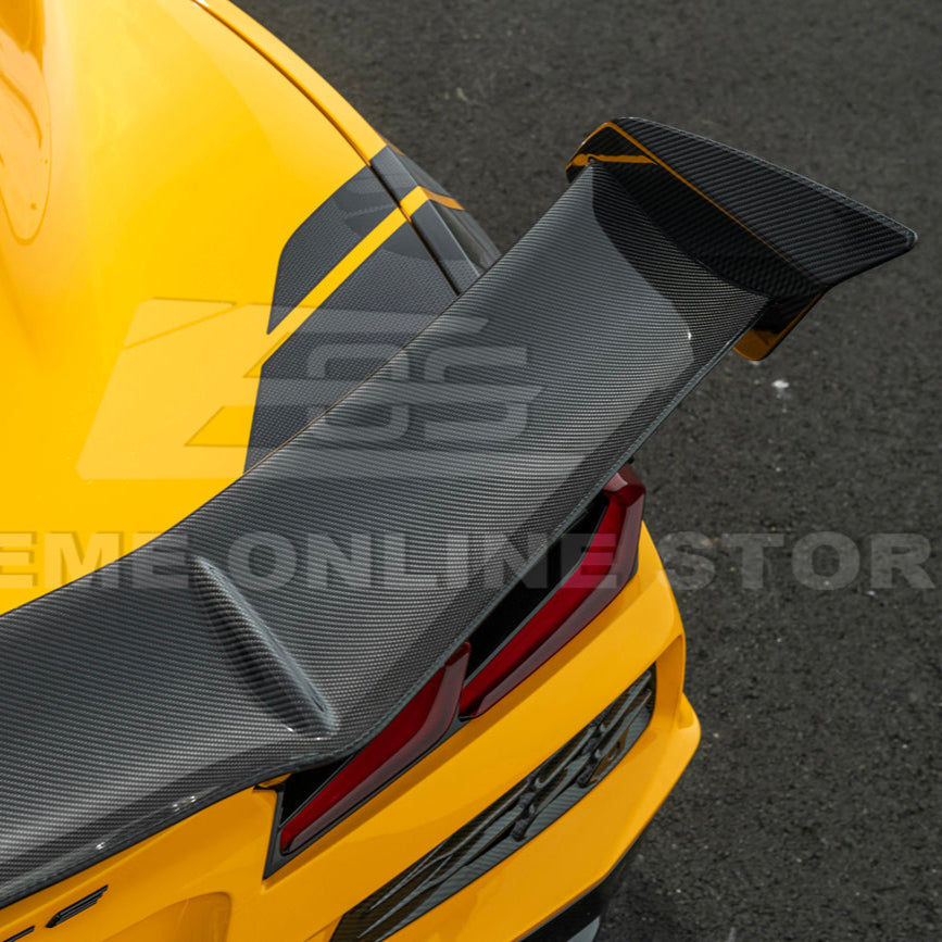 ZR1 Package Corvette C8 Z06 / E-Ray DRY CARBON FIBER Rear Spoiler image 17