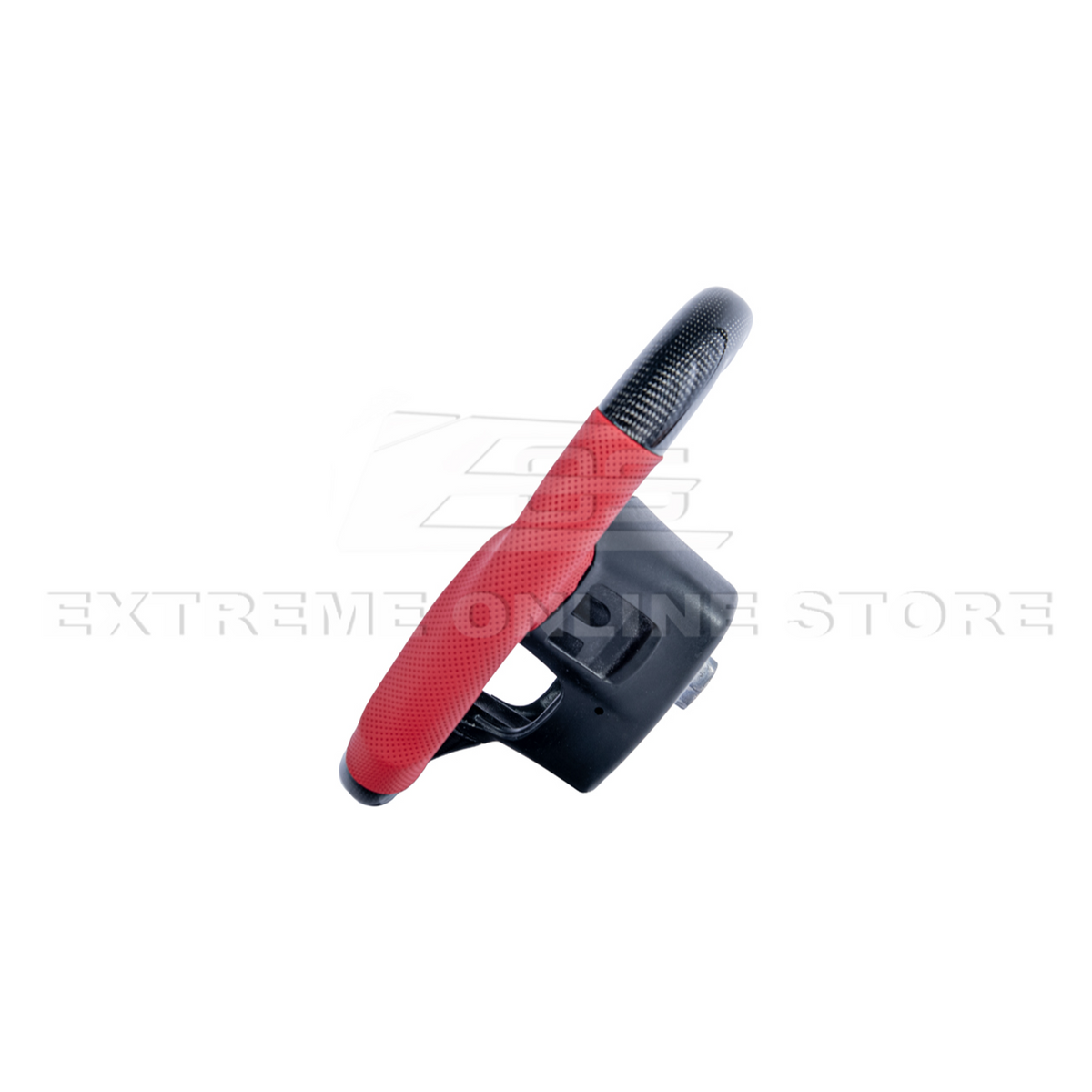 Chevrolet Corvette C7 Red Leather Red Stitching Carbon Fiber Steering Wheel image 11