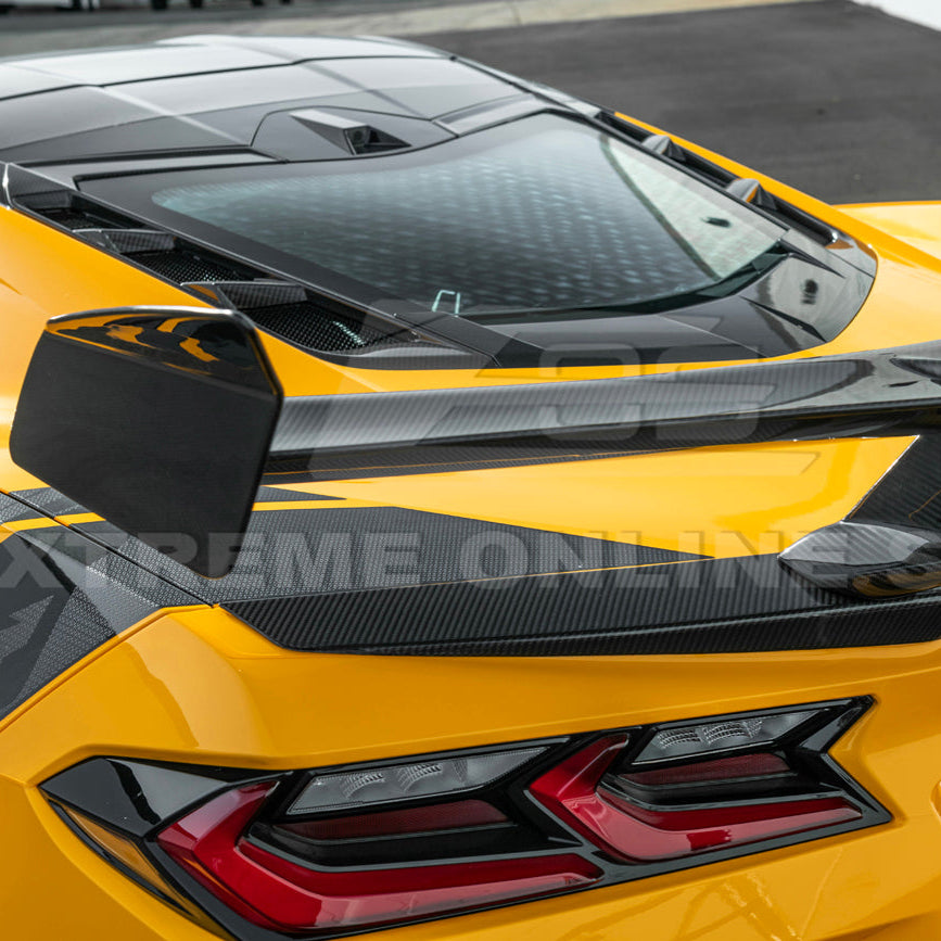 ZR1 Package Corvette C8 Z06 / E-Ray DRY CARBON FIBER Rear Spoiler image 14