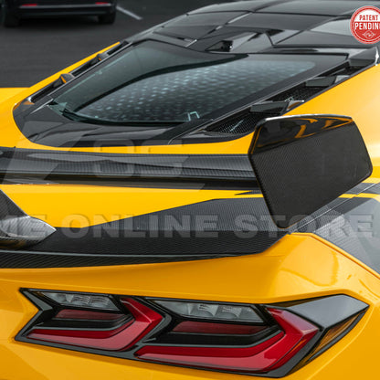 ZR1 Package Corvette C8 Z06 / E-Ray DRY CARBON FIBER Rear Spoiler image 15