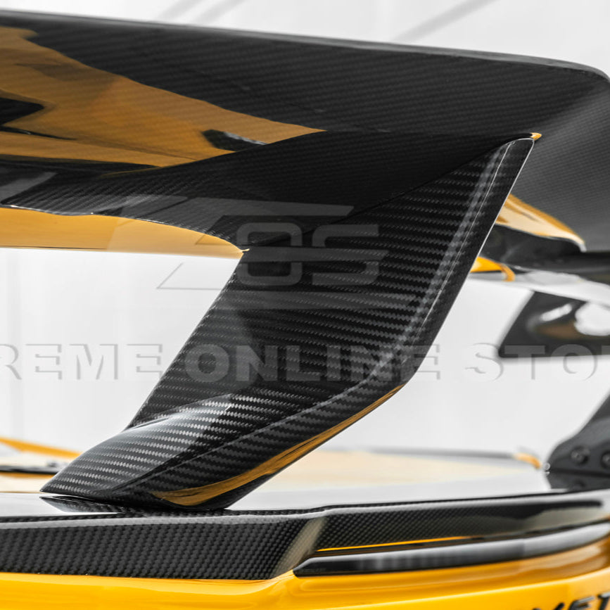 ZR1 Package Corvette C8 Z06 / E-Ray DRY CARBON FIBER Rear Spoiler image 21