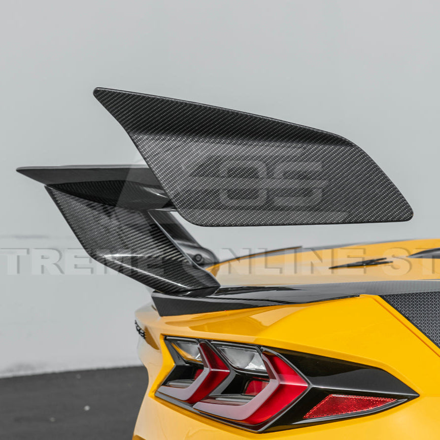 ZR1 Package Corvette C8 Z06 / E-Ray DRY CARBON FIBER Rear Spoiler image 11
